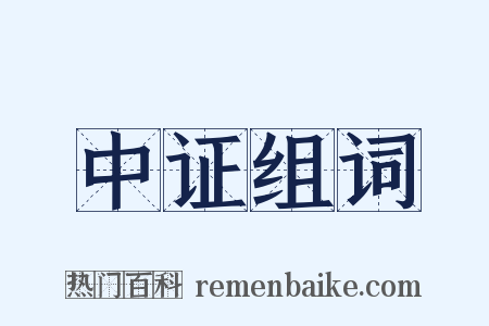 中证组词是什么意思的图片